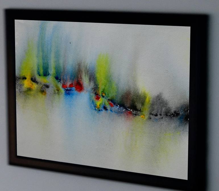 Original Abstract Landscape Painting by Mahesh Annapure