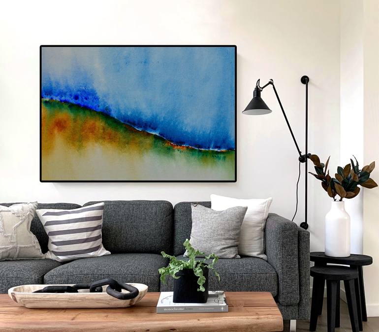 Original Abstract Landscape Painting by Mahesh Annapure