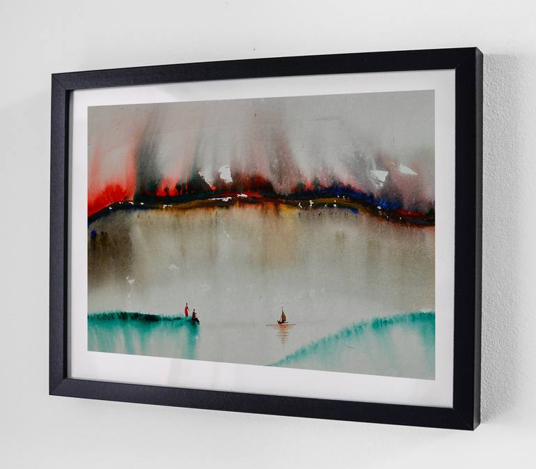 Original Abstract Landscape Painting by Mahesh Annapure