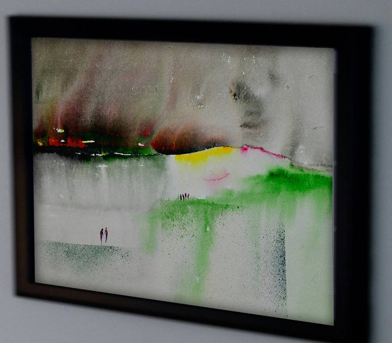 Original Abstract Landscape Painting by Mahesh Annapure