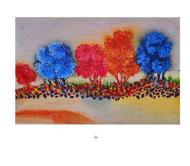 Beautiful fall trees, Landscape Abstract- 159 thumb