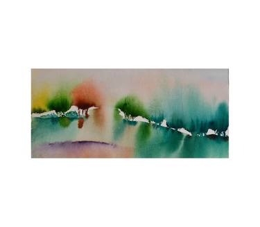 Impressionism Landscape abstract, Watercolor on paper- 160 thumb
