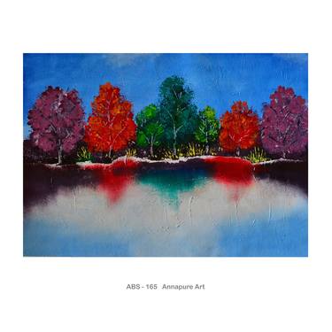 Original Abstract Landscape Paintings by Mahesh Annapure