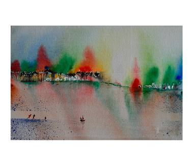 Original Abstract Landscape Paintings by Mahesh Annapure