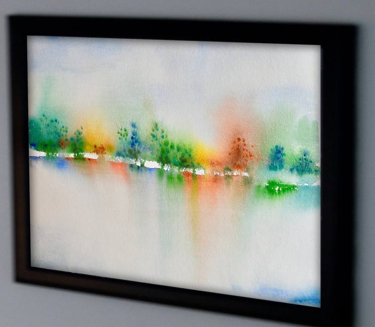 Original Abstract Landscape Painting by Mahesh Annapure