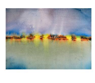 Original Abstract Landscape Paintings by Mahesh Annapure