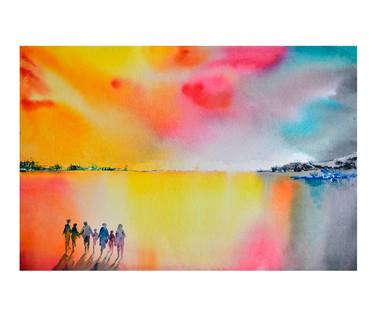 Original Abstract Seascape Paintings by Mahesh Annapure