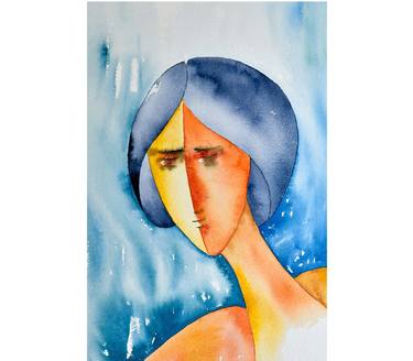 Original Abstract Women Paintings by Mahesh Annapure