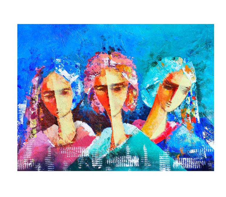 Original Contemporary Abstract Paintings by Mahesh Annapure
