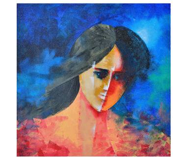 Original Abstract Women Paintings by Mahesh Annapure