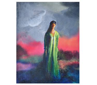 Original Abstract Women Paintings by Mahesh Annapure