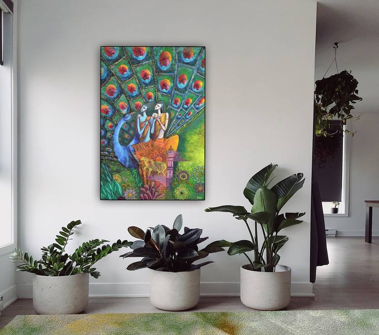 Original Abstract Religion Painting by Mahesh Annapure