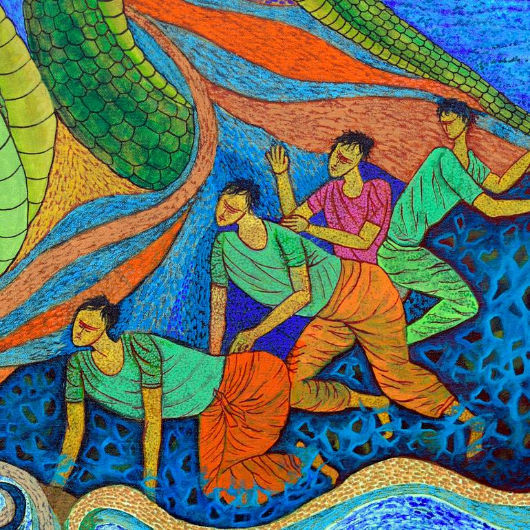 Original Contemporary Religion Painting by Mahesh Annapure