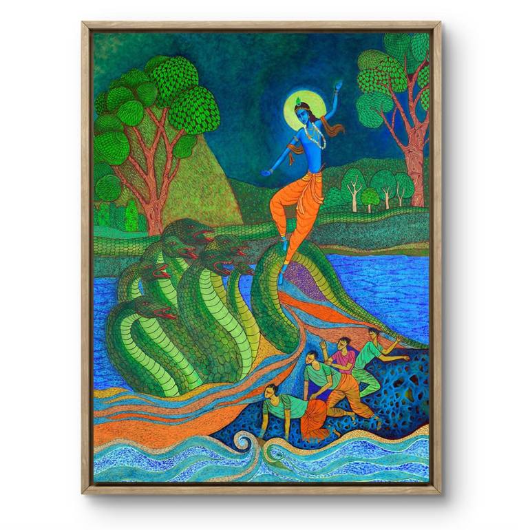 Original Contemporary Religion Painting by Mahesh Annapure