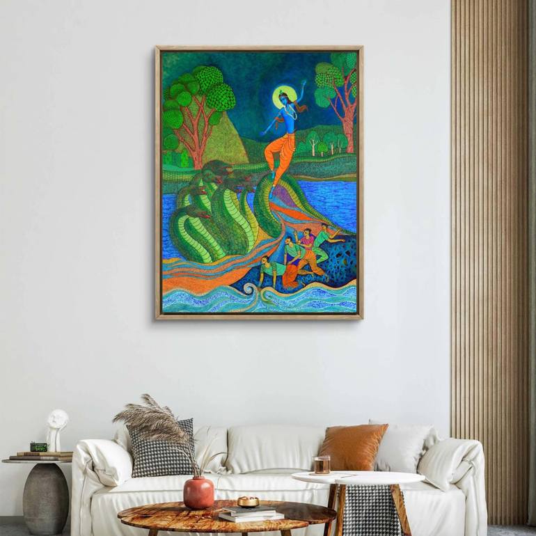 Original Contemporary Religion Painting by Mahesh Annapure