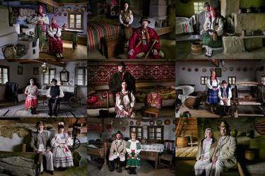 "Cultural ethnos of Transcarpathia" with 9 photos 80x54 cm. thumb