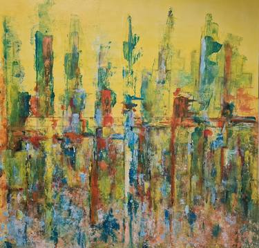 Original Abstract Landscape Paintings by valeria morasso