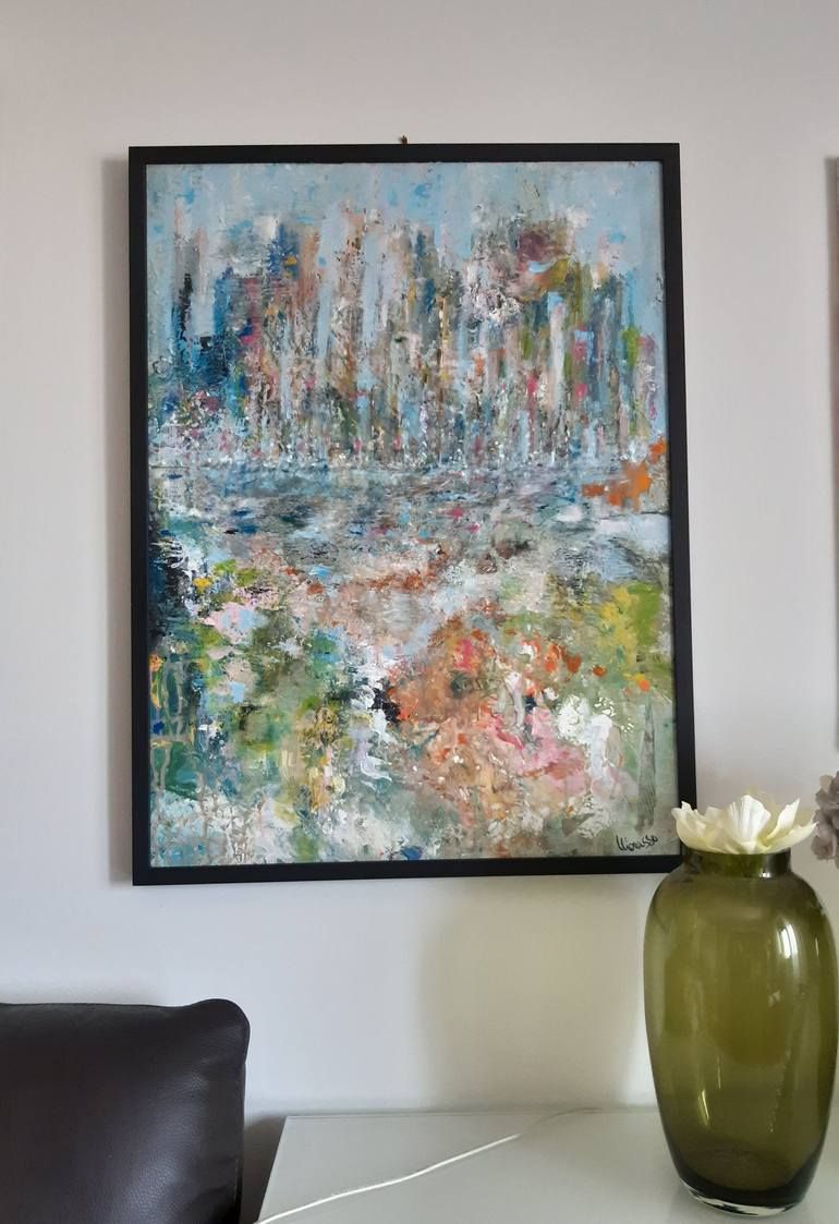 Original Abstract Landscape Painting by valeria morasso