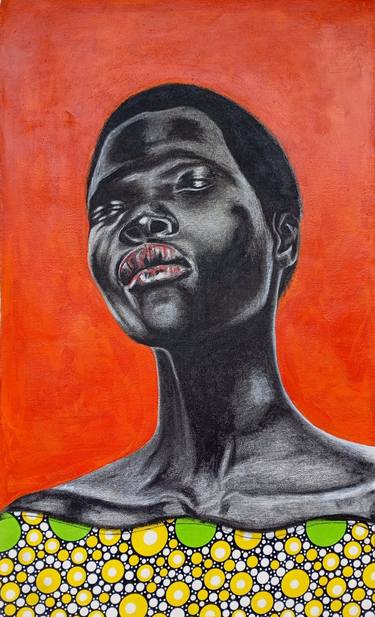 Original Black & White People Mixed Media by Ayandare Adeniran Ayanmuyiwa