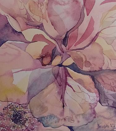 Print of Fine Art Floral Paintings by Bosiljka Bakocevic