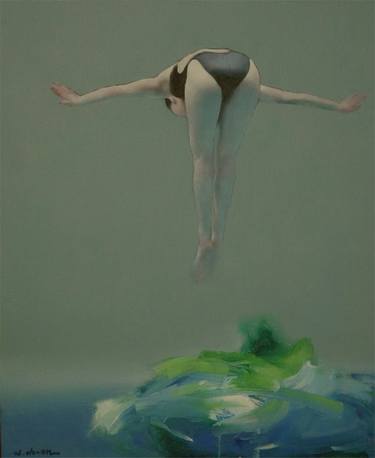 Original Figurative Sport Paintings by 小川 张