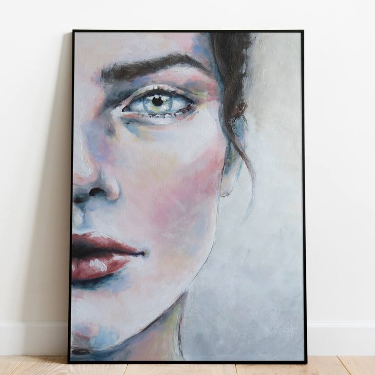 Original Abstract Love Painting by Rita Gor