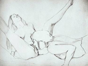 Original Figurative Erotic Drawings by N U U R Art