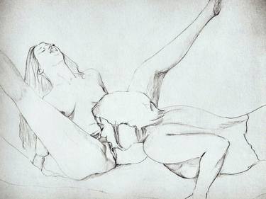 Original Erotic Drawing by Nuria Esteban