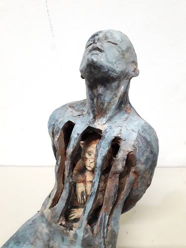 Original Figurative Men Sculpture by Francesco Marinaro