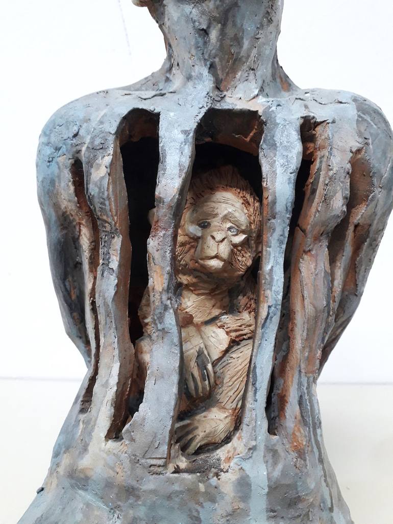 Original Contemporary Men Sculpture by Francesco Marinaro