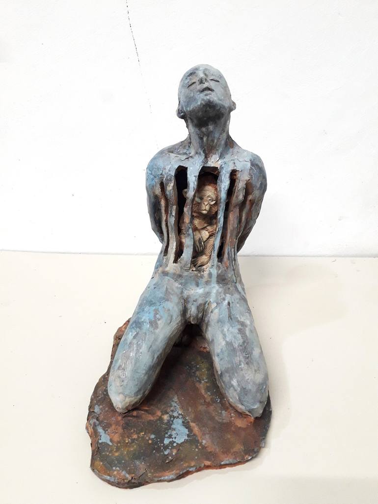 Original Contemporary Men Sculpture by Francesco Marinaro