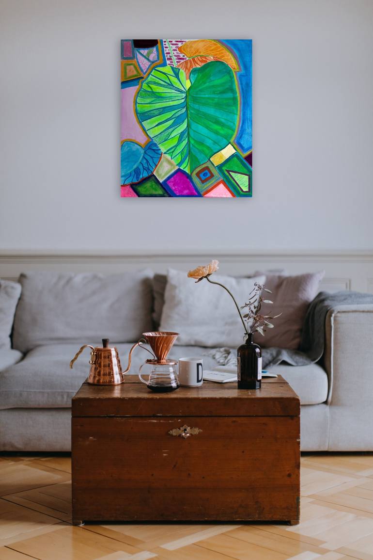 Original Abstract Floral Painting by Dave Carpenter
