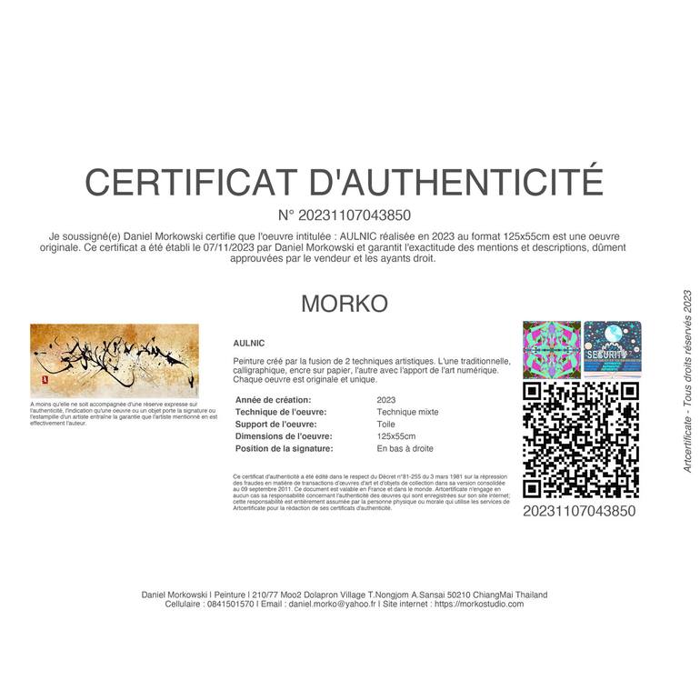 Original Abstract Painting by Daniel Morkowski