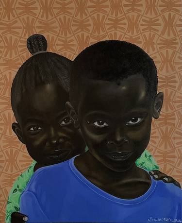 Original Children Mixed Media by Boluwatife Okewale