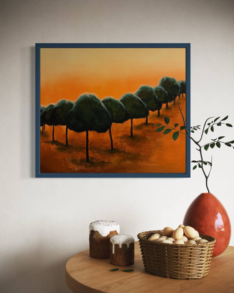Original Figurative Landscape Painting by Iryna Bondar