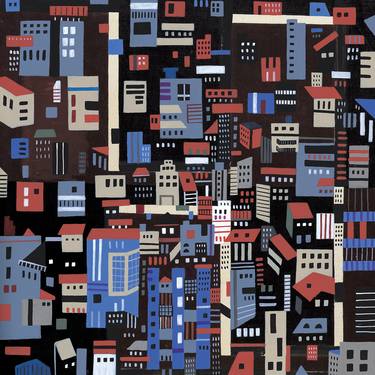 Original Abstract Architecture Paintings by hyeju cho