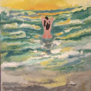 Original Impressionism Beach Paintings by Jessica McGlothern
