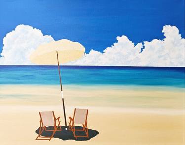 Original Impressionism Beach Painting by Shyanne Jenkins