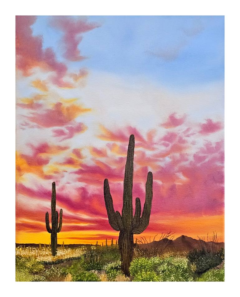 Original Art Deco Nature Painting by Shyanne Jenkins