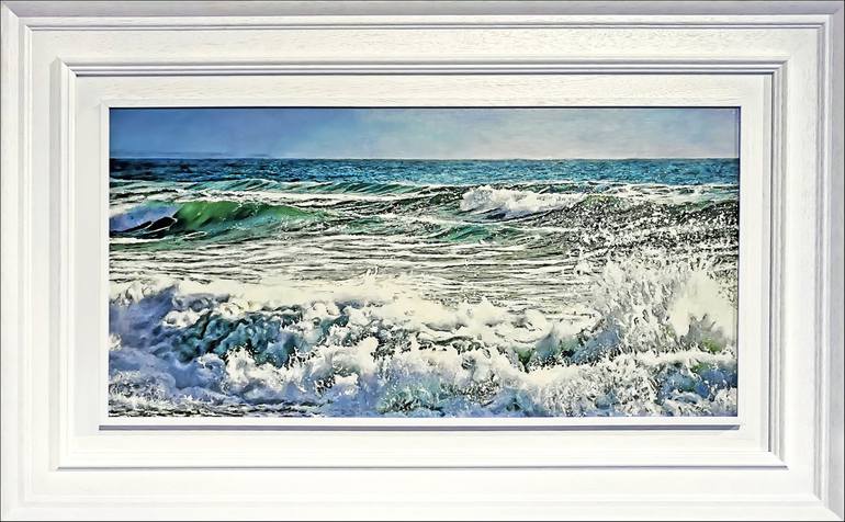 Original Photorealism Seascape Painting by MIKE SMITH