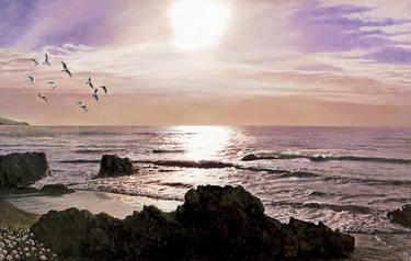 Original Photorealism Seascape Paintings by MIKE SMITH