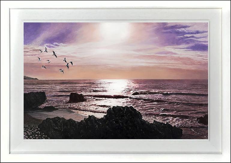 Original Seascape Painting by MIKE SMITH