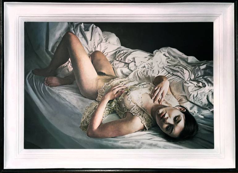 Original Realism Erotic Painting by MIKE SMITH