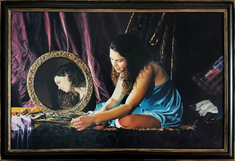 Original Portrait Painting by MIKE SMITH
