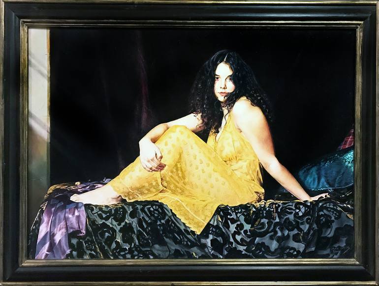 Original Women Painting by MIKE SMITH