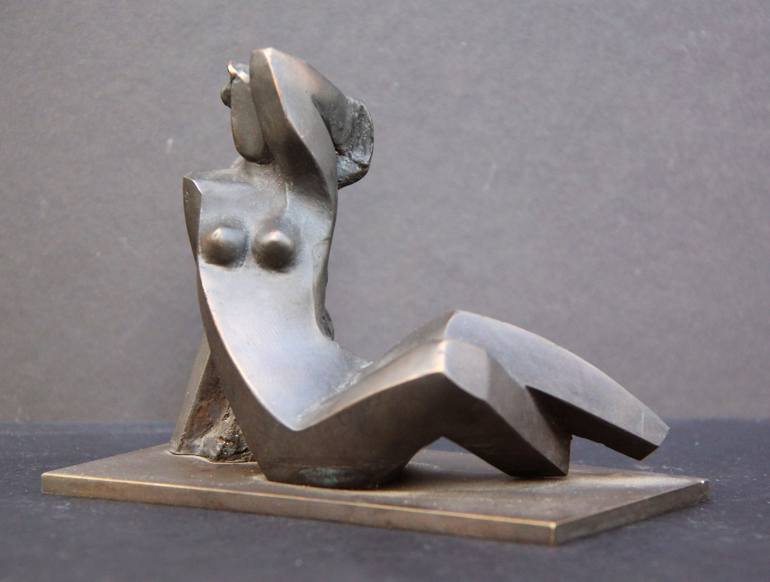Original Cubism Women Sculpture by Mikhail Siimes