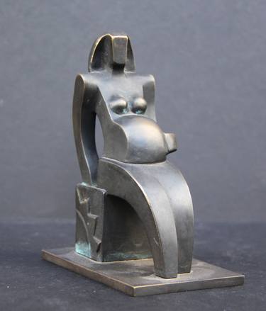 Original Cubism Women Sculpture by Mikhail Siimes