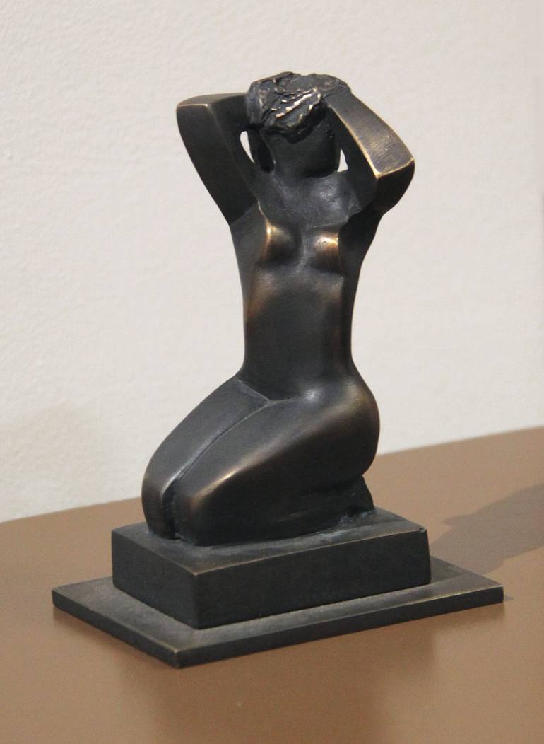 Original Cubism Women Sculpture by Mikhail Siimes