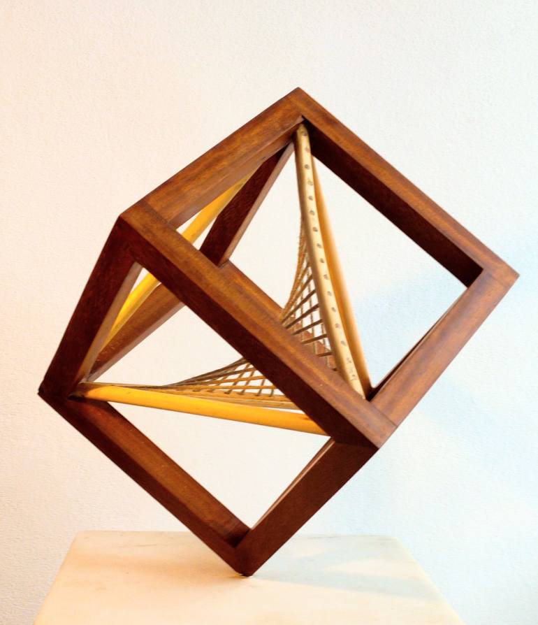 Original Geometric Sculpture by FELISARDO DA BILBI