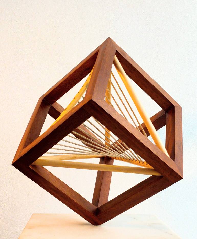 Original Geometric Sculpture by FELISARDO DA BILBI